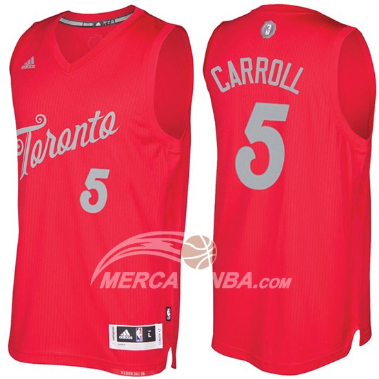 Maglia NBA Christmas 2016 Demarre Carroll Toronto Raptors Rosso